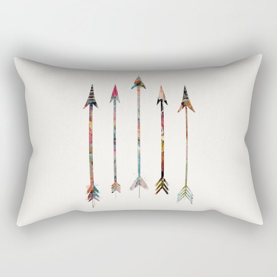 5 Arrows Rectangular Pillow