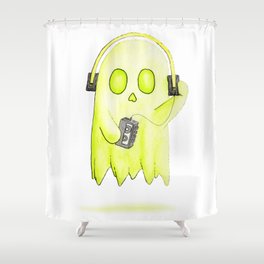 SkeleGhost Life - Music Shower Curtain