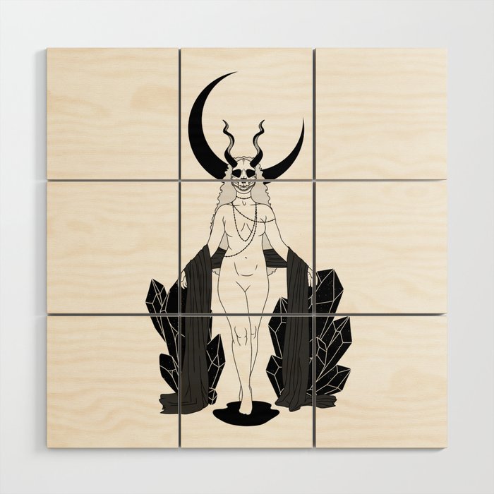 Goddess of the Night Wood Wall Art