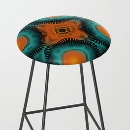 Abstract Colorful Tribal Pattern Bar Stool