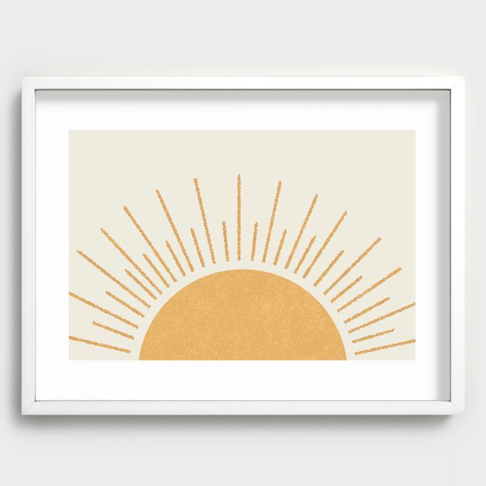 Sunshine Everywhere Recessed Framed Print