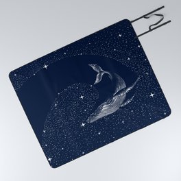 starry whale Picnic Blanket