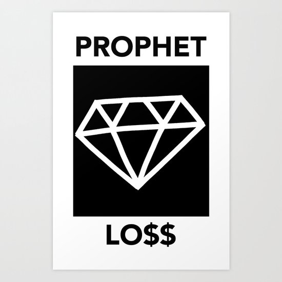 P&Ls: Diamond White Art Print