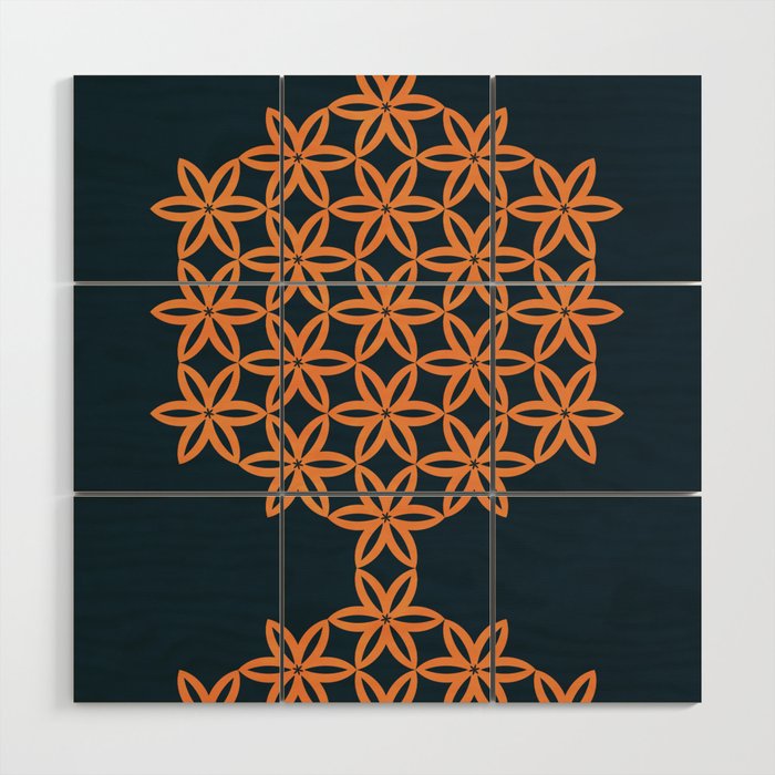 Unity Zen Flowers 5 Wood Wall Art