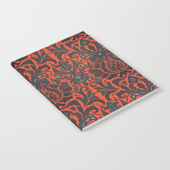 Aya damask orange Notebook