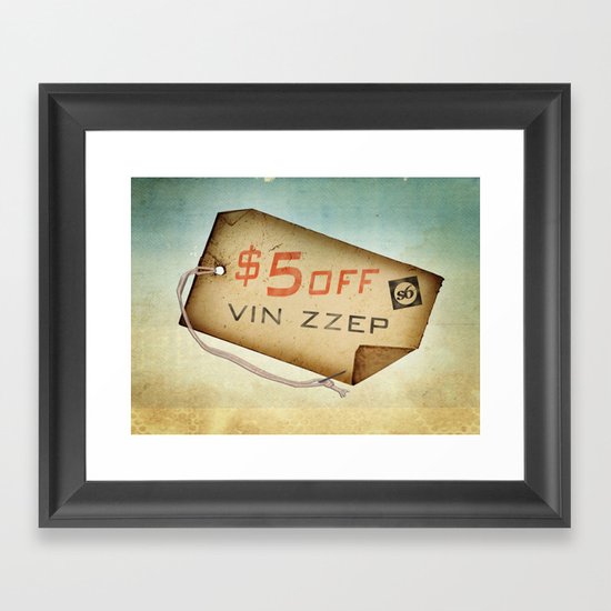 vin zzep Link Only Framed Art Print