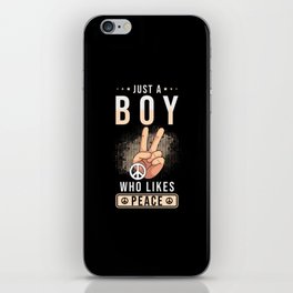 Just a Boy who likes Peace iPhone Skin