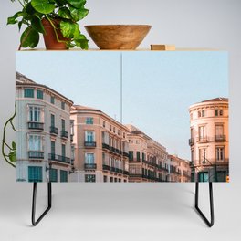 Spain Photography - Downtown In Madrid Credenza