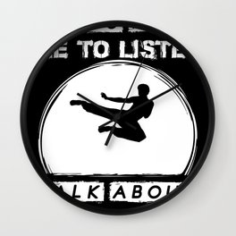 Taekwondo Kickboxing Martial Arts Krav Maga Wall Clock