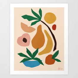Fruit salad Art Print