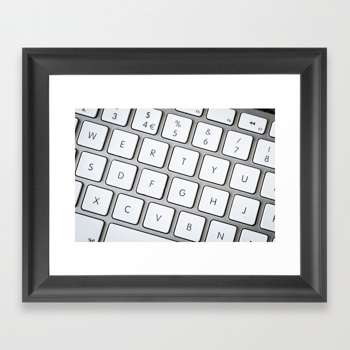 Computer keyboard Framed Art Print