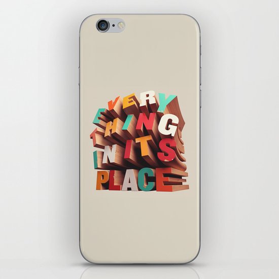 Everything In Its Place iPhone & iPod Skin