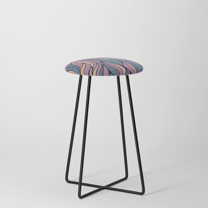 Colorful Abstract  Counter Stool