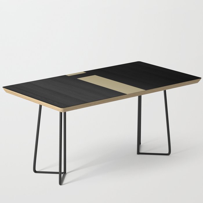 letter I (Sand & Black) Coffee Table