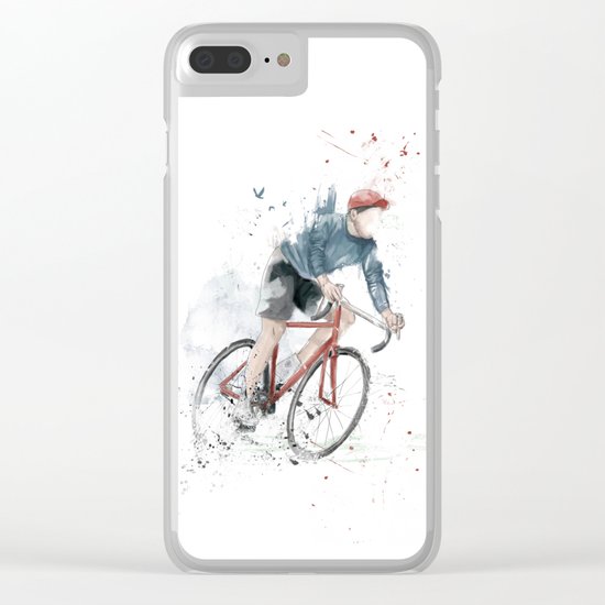 I want to ride my bicycle Clear iPhone Case