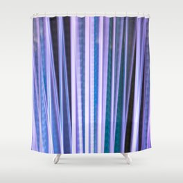 Vintage super 8 film strips art print- Very peri movement abstract lines - ICM photography Shower Curtain