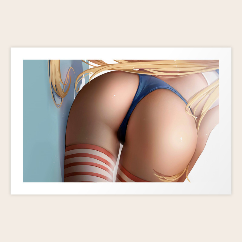 Hentai Girl Bare Ass In Thong Ultra Hd Art Print By Hires Society6