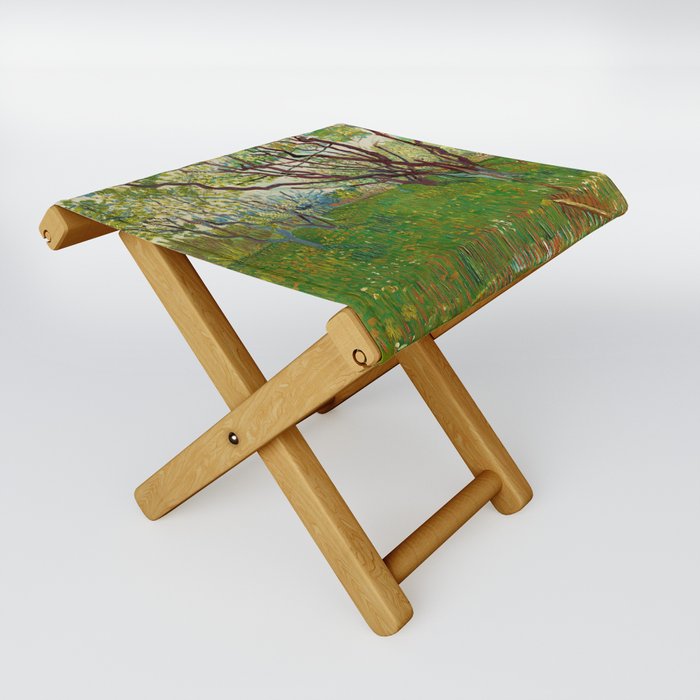 Vincent van Gogh "Flowering orchard" Folding Stool