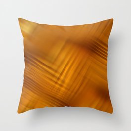 Orange brown Stripes Throw Pillow