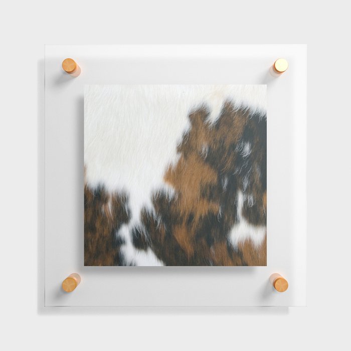 Cowhide Faux Texture  Floating Acrylic Print