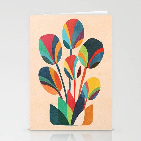 Ikebana - Geometric flower Stationery Cards
