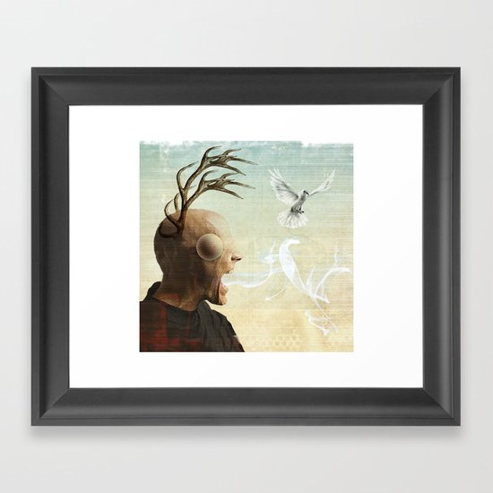 polarity of odds Framed Art Print