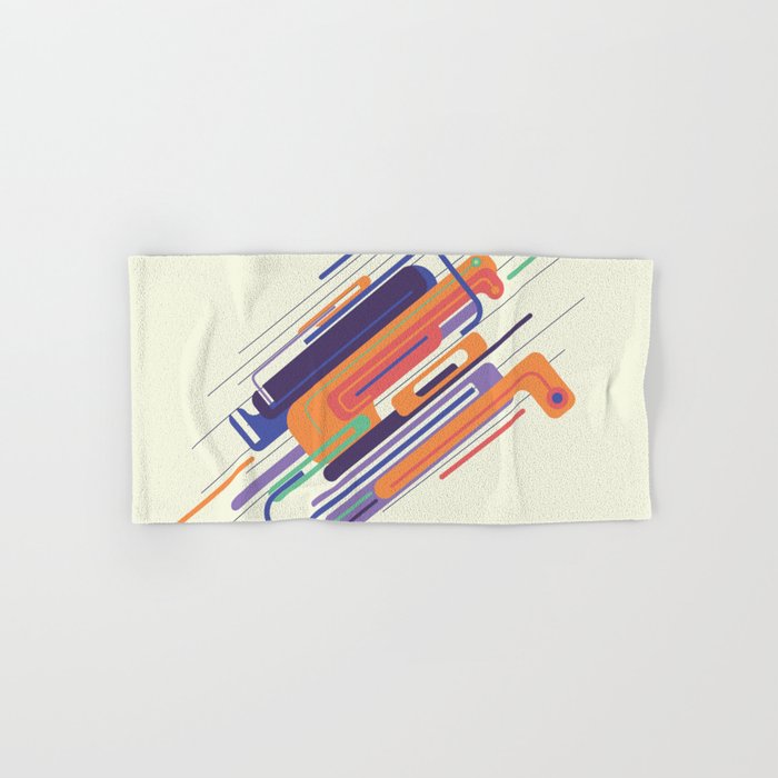 Abstract Lines Hand & Bath Towel