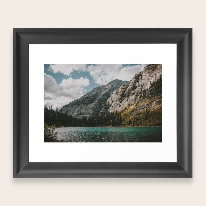 Rocky Mountains Framed Art Print by Hannah Kemp Society6