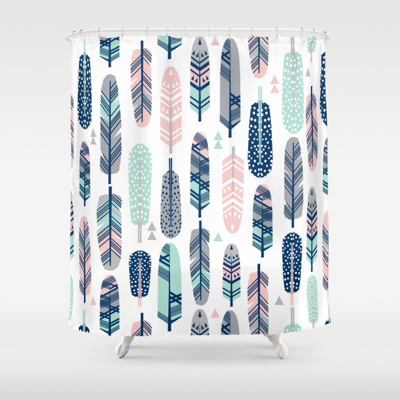 Feathers Geometric Trendy Gender Neutral Colors Modern Feather And