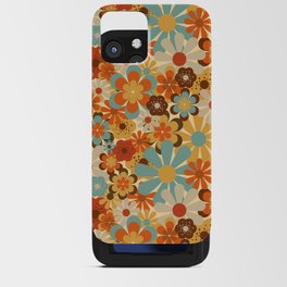 70's Retro Floral Patterned Prints iPhone Card Case