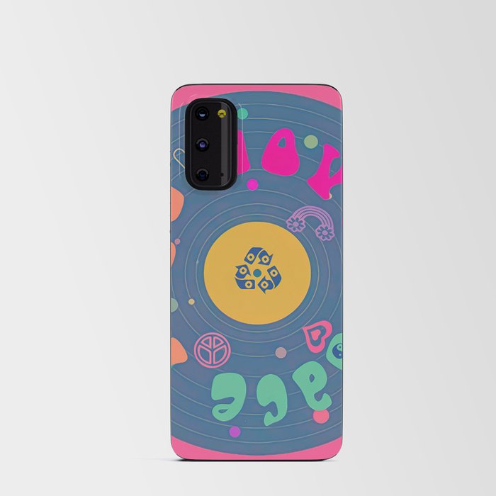 Love, Hope and Peace pink, dreams, pastel, love, cute,  Android Card Case