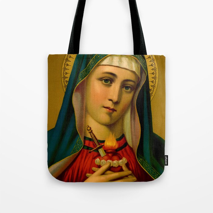 Holy Heart of Mary by Weiszflog Brothers Tote Bag