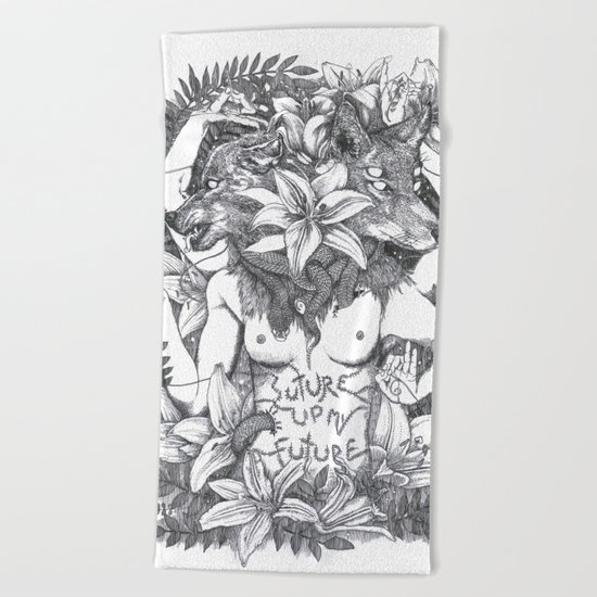 Suture up your future Beach Towel
