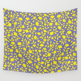 Yellow Flowers Pattern Wall Tapestry