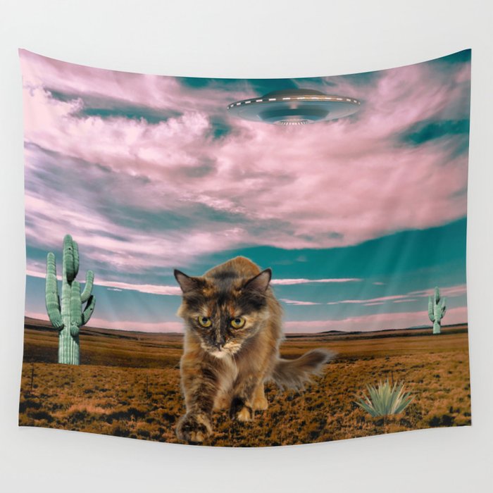 Kitty Says Nope Wall Tapestry