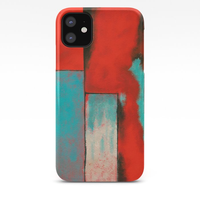 The Corners Of My Mind Abstract Painting Iphone Case By Itaya
