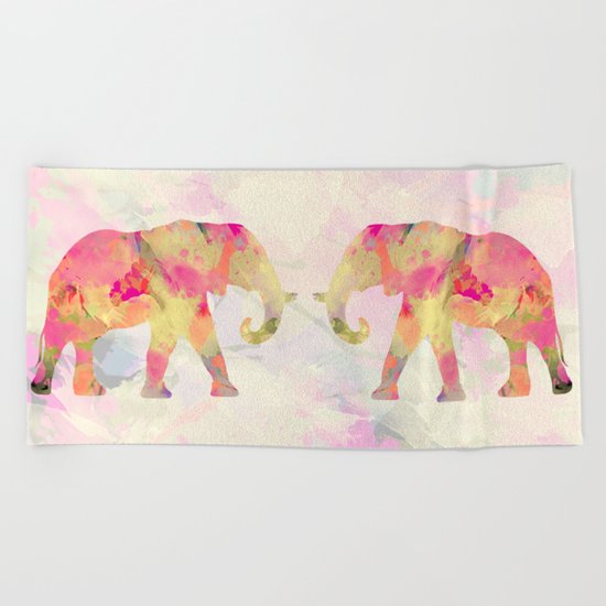 Abstract Elephant II Beach Towel