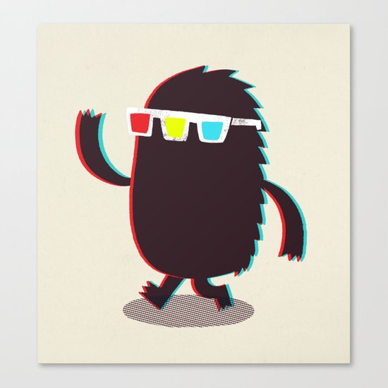 MONSTER 3d Canvas Print