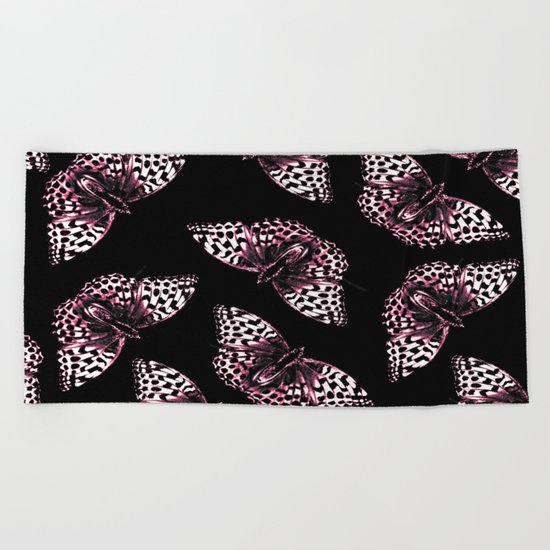 Bye-bye Beautiful Butterflies Beach Towel