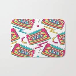 90´s VIBE CASSETTE RADIO NINETIES Bath Mat | Electronic, Graphicdesign, Gamer, Computer, Entertainment, Vintageelectronic, Geek, Popculture, Technology, Console 