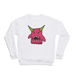 angry pink monster Crewneck Sweatshirt