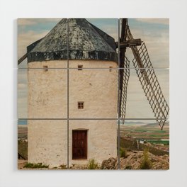 Spain Photography - Historical Windmill In Spain Wood Wall Art