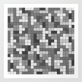 Tetris Camouflage Urban Art Print