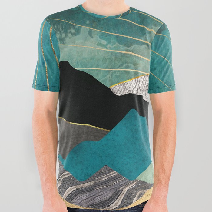 Peacock Vista All Over Graphic Tee