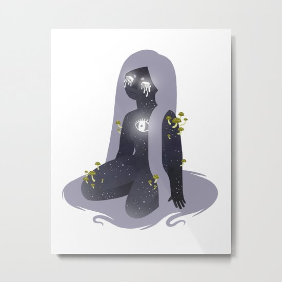Space Girl 11 Metal Print
