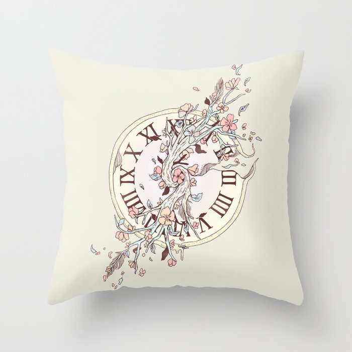 Blossoming Passage Throw Pillow