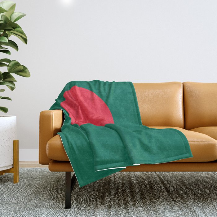 Flag of Bangladesh Throw Blanket