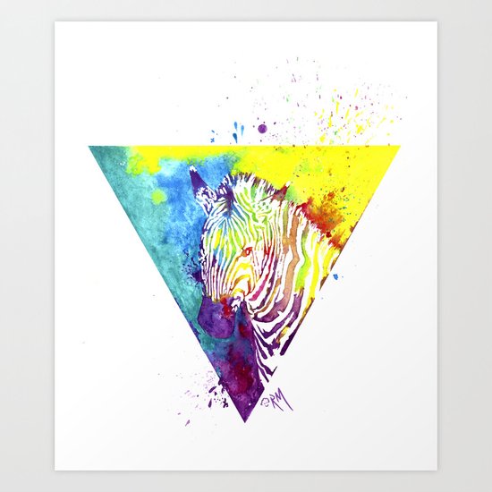 Zebra Art Print
