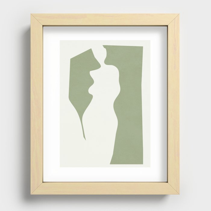 Abstract Woman 14 Recessed Framed Print