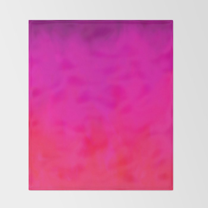 Fuchsia Fire Magenta Violet Ombre Throw Blanket By Katherinefriesen Society6